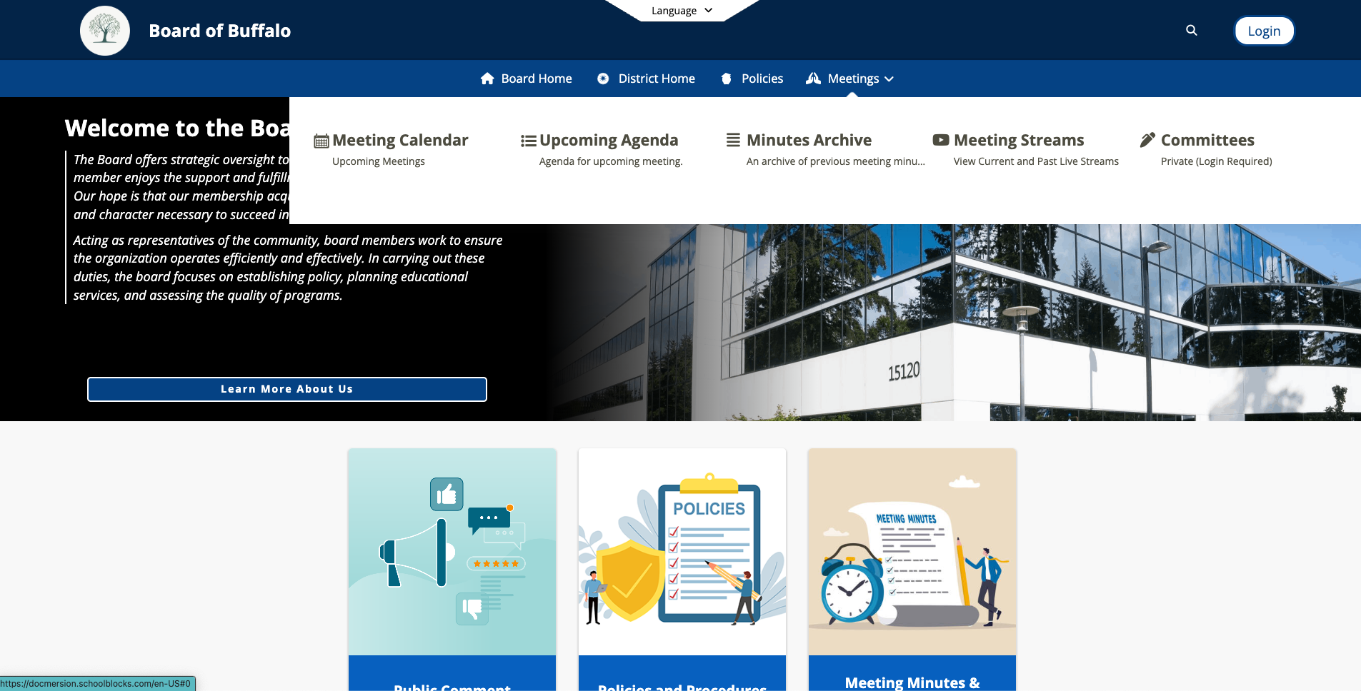 DocMersion Board Minutes Demo